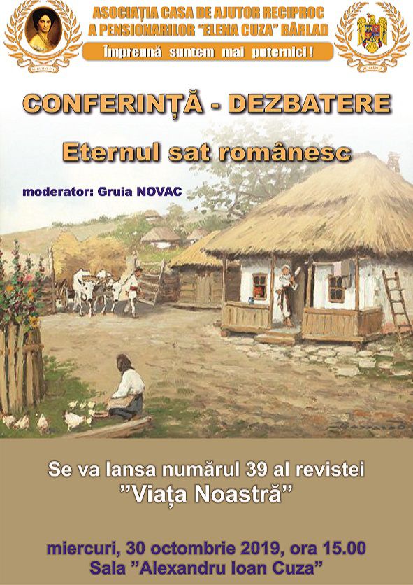 Conferință-dezbatere: Eternul sat românesc